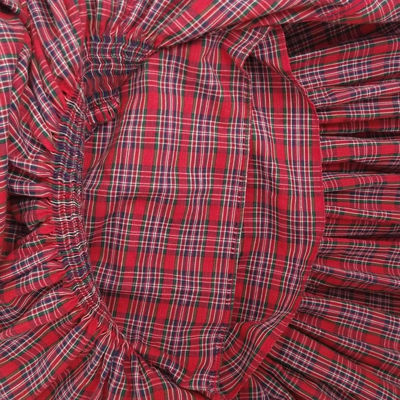 Toddler Girl Red Plaid Dress - Picture 6 of 6